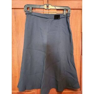 Jones New York Womens Charcoal Flared A Line Midi Buckled Skirt Size 8